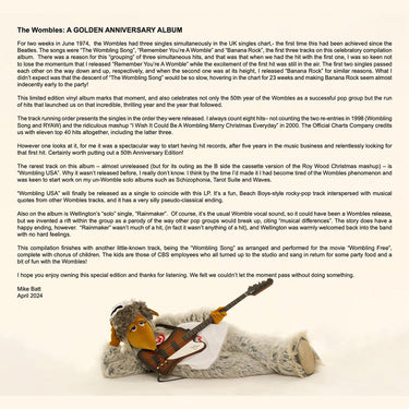 THE WOMBLES - Golden (50th Anniversary Celebration) - CD [NOV 8]