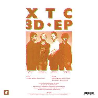XTC - 3D EP (Reissue) - 10-inch - 100% Re-Cycled Eco-Jazz Coloured Vinyl