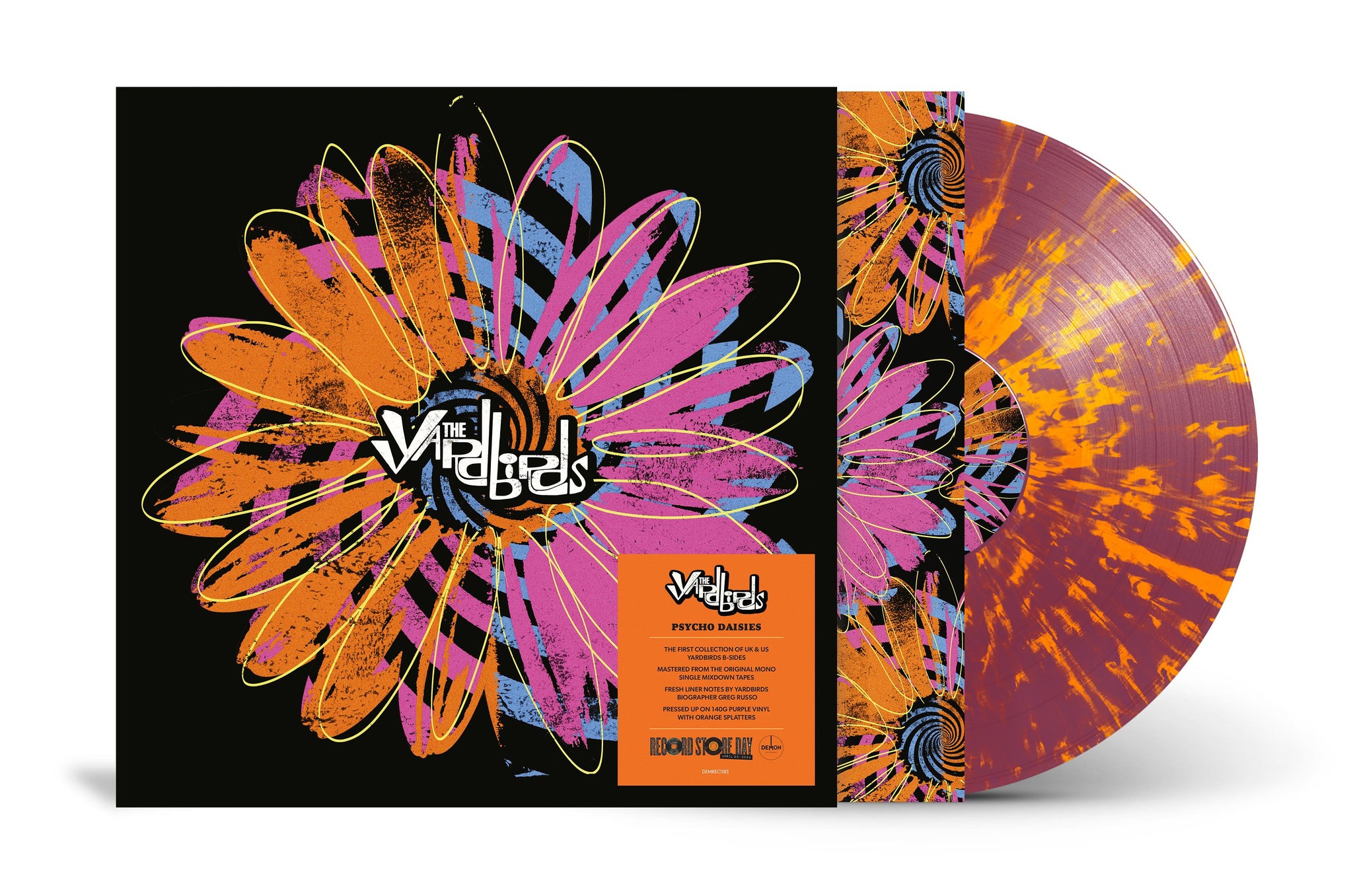 THE YARDBIRDS - Psycho Daisies - The Complete B-Sides (RSD 2024) - 1 LP - 140g Purple with Orange Splatters Vinyl  [RSD 2024]