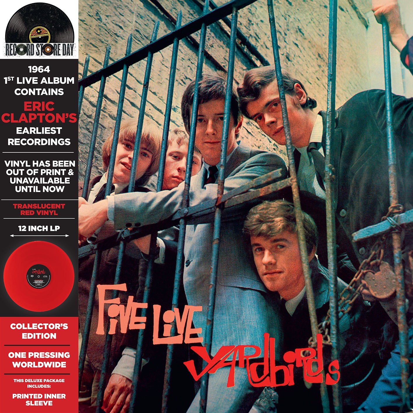 THE YARDBIRDS - 5 Live - 12" Transparent Red Vinyl  [RSD 2024]