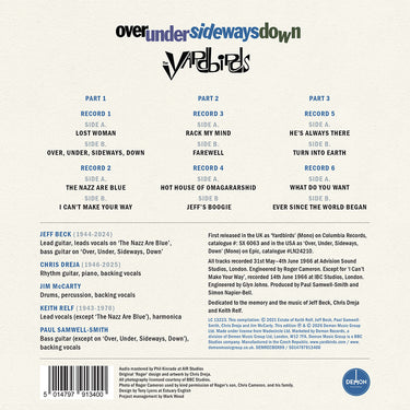 THE YARDBIRDS - Over, Under, Sideways, Down (60th Anniversary Edition) - 6 x 7'' - Deluxe Coloured Vinyl Box Set [MAR 6]