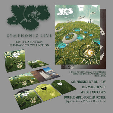 YES - Symphonic Live (Reissue w/ fold-out Poster & 5 x Art Cards) - Blu-ray + 2CD - Clamshell Box Set [JAN 23]