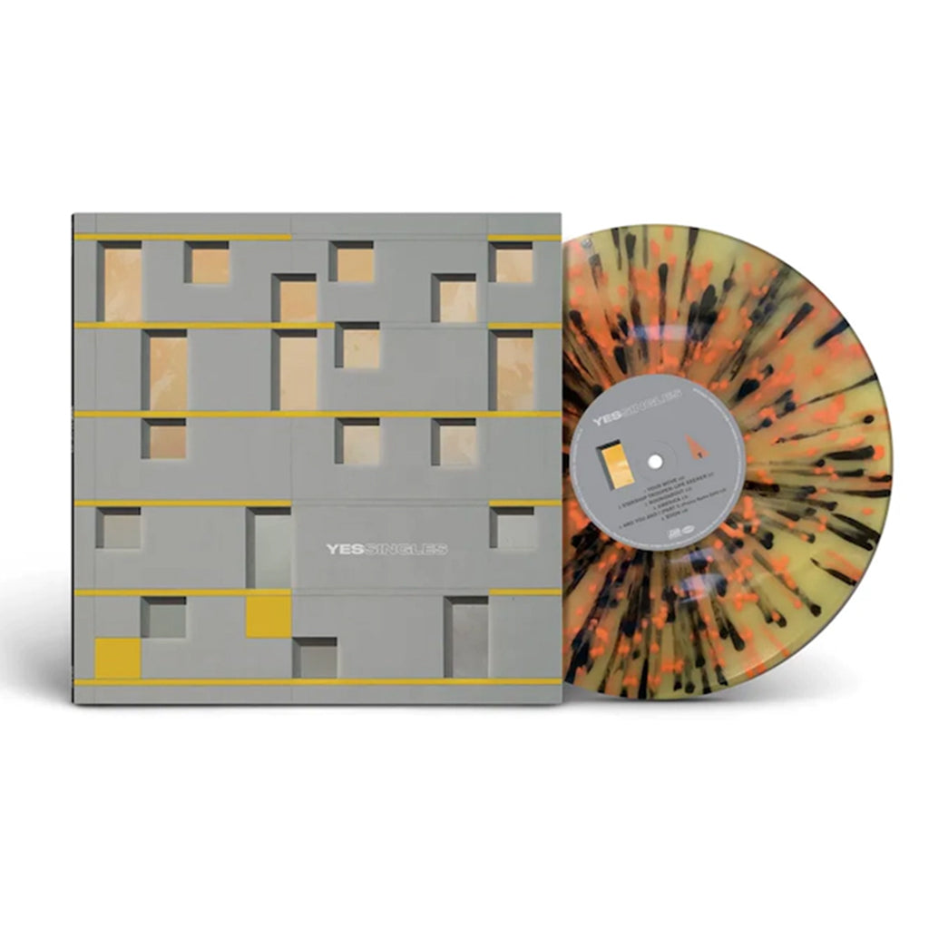 YES - Yessingles - LP - Mouldy Yellow w/ Orange & Black Splatter Vinyl