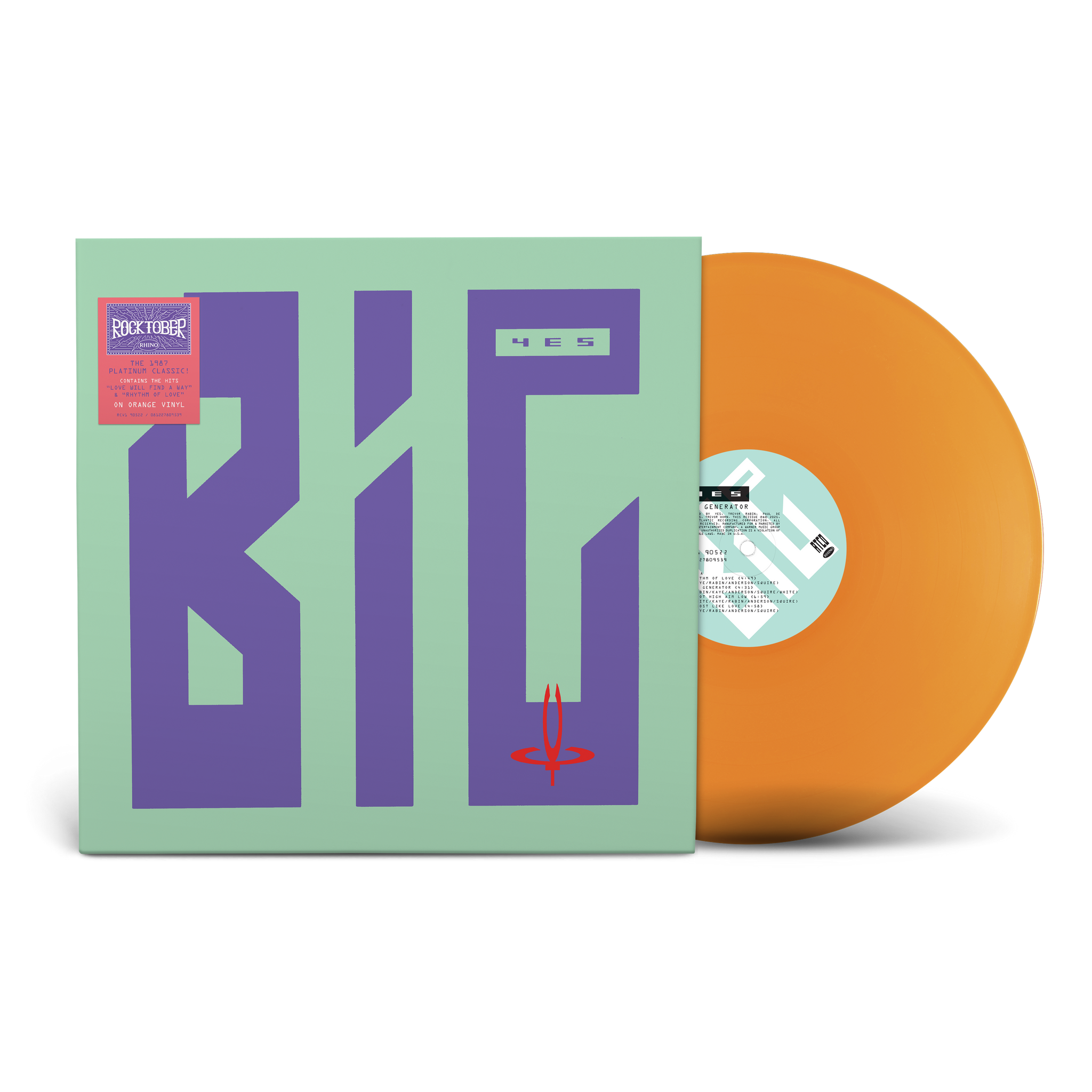 YES - Big Generator (National Album Day 2025) - LP - Orange Vinyl [OCT 18]