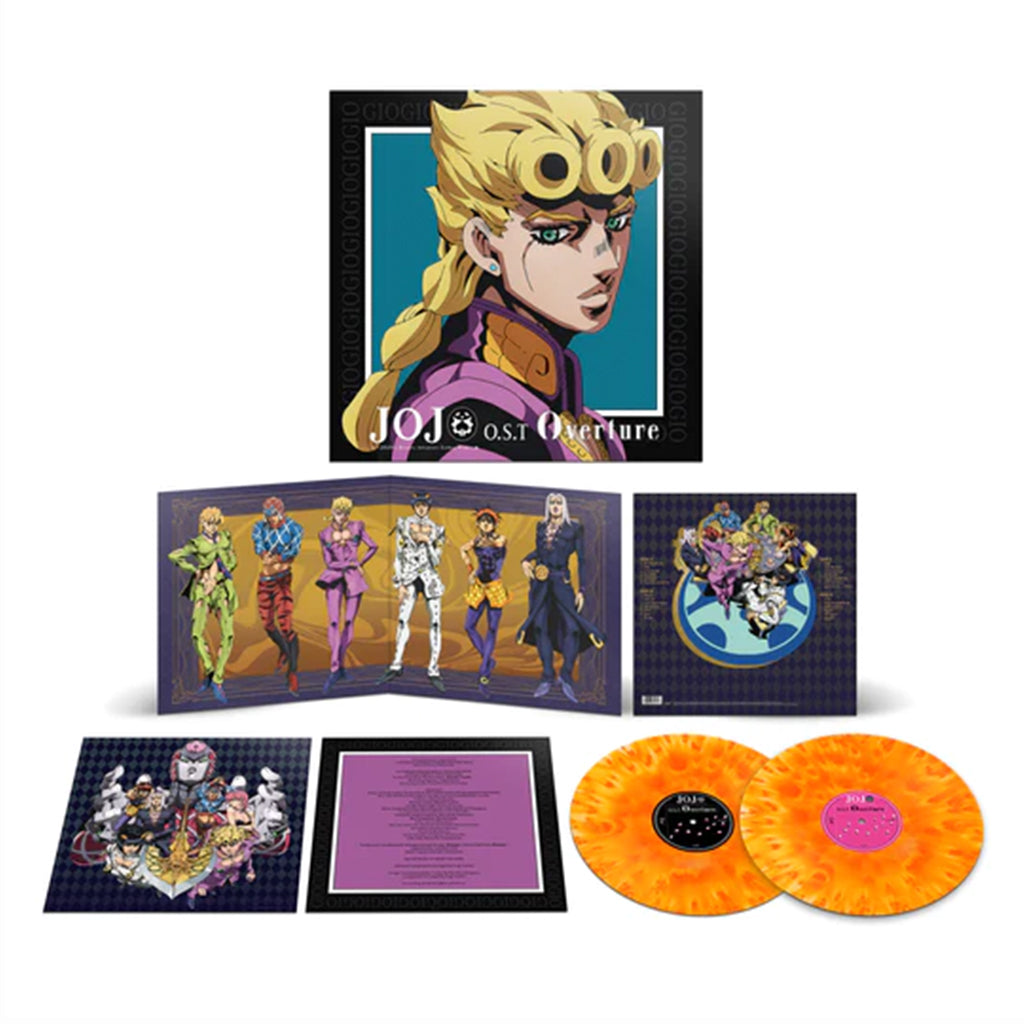YUGO KANNO - Jojo's Bizarre Adventure: Golden Wind O.S.T. vol. 1: Overture - 2LP - Yellow / Orange Colour Blend Vinyl