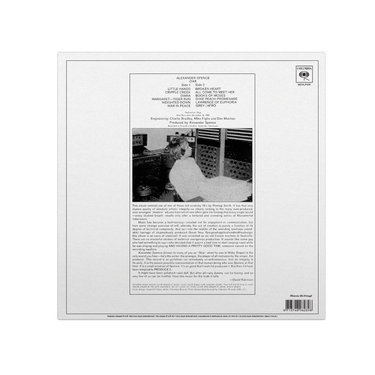 ALEXANDER SPENCE - Oar (Reissue) - LP - 180g Crystal Clear Vinyl