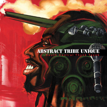ABSTRACT TRIBE UNIQUE - South Central Thynk Taynk (Remastered) - 'Red Eruption' Marble Blend Effect 2LP Vinyl