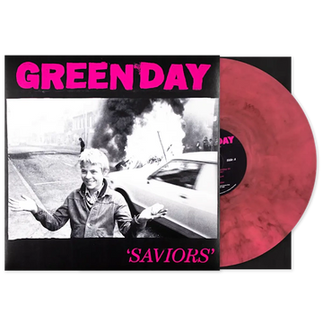 GREEN DAY - Saviors (RSD Indies Edition with Exclusive PVC Over Sleeve) - LP - Pink & Black Vinyl