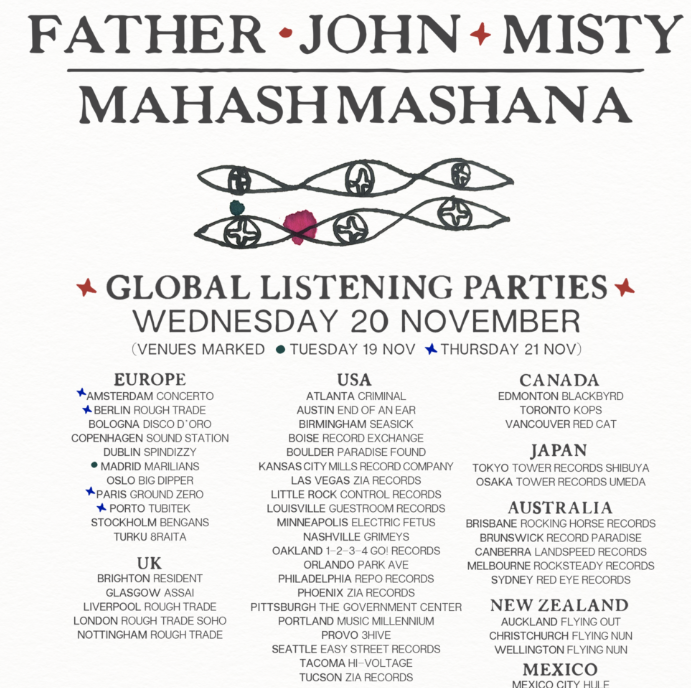 FATHER JOHN MISTY - Instore Listening Party - November 20th 5PM