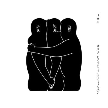 toe - Our Latest Number (2024 Repress w/ Silkscreen B-side) - 12'' EP - Black and White Half-and-Half Colour Vinyl
