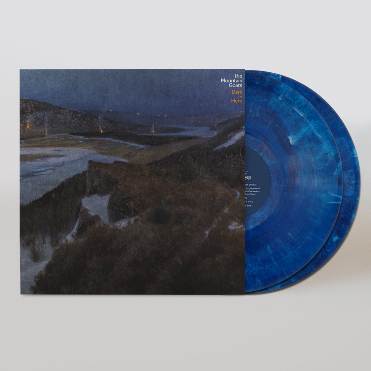 THE MOUNTAIN GOATS - Dark in Here - 2LP (Etched Side D) - Limited Blue Vinyl