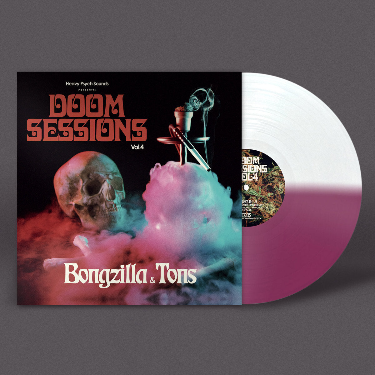 BONGZILLA & TONS - Doom Sessions Vol.4 - LP - White / Purple Vinyl
