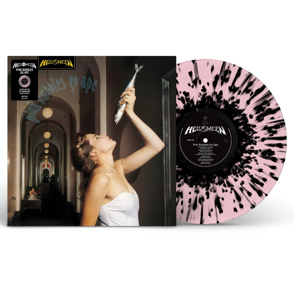 HELLOWEEN - Pink Bubbles Go Ape (30th Anniv. Ed.) - LP - Pink & Black Splatter Vinyl