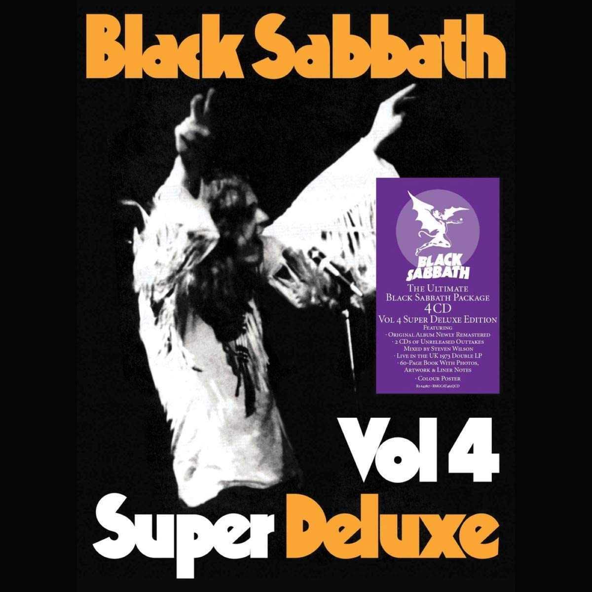 BLACK SABBATH - VOL.4 - 4CD - Super Deluxe Edition with Hardback Book & Poster