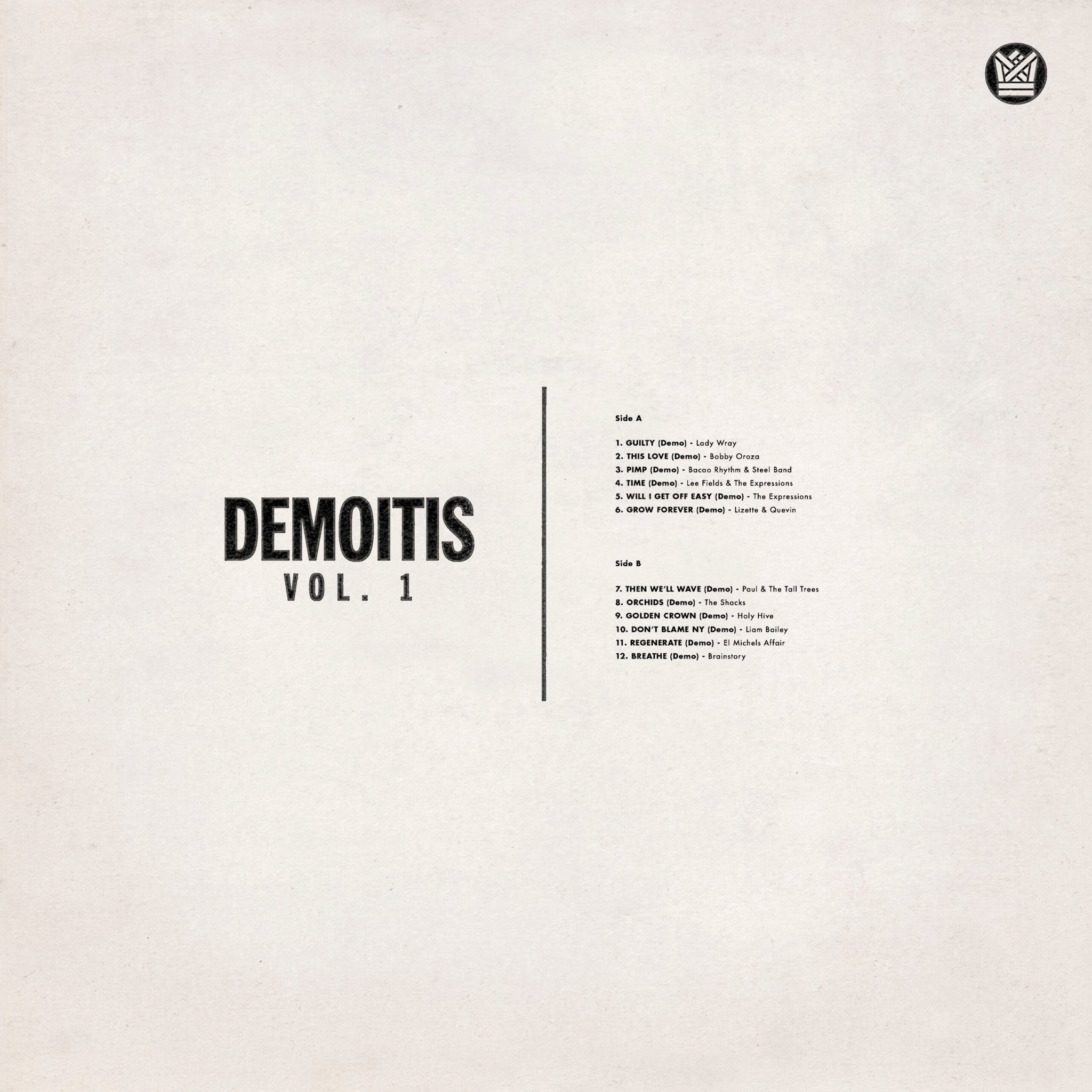 VARIOUS - Demoitis Vol. 1 - LP - Vinyl [RSD2021-JUN12]