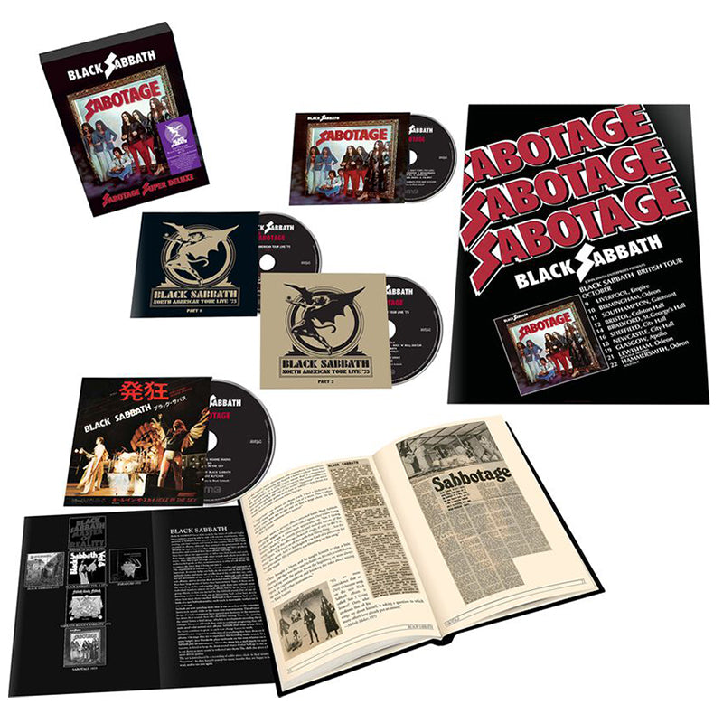 BLACK SABBATH - Sabotage (Remastered) : The Ultimate Super Deluxe Package - 4 x CD Boxset