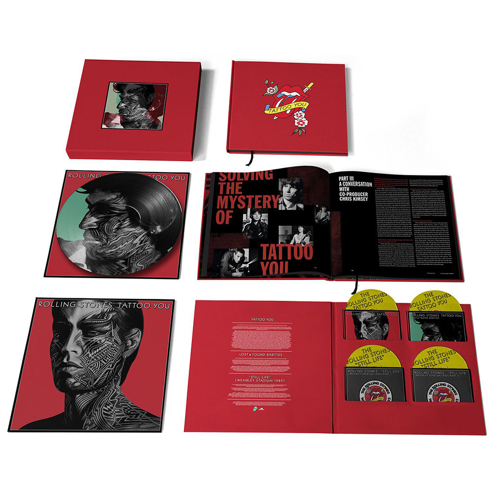 THE ROLLING STONES - Tattoo You (40th Anniv. Super Deluxe Ed.) - 4CD Boxset w/ 12" Picture Disc Vinyl LP