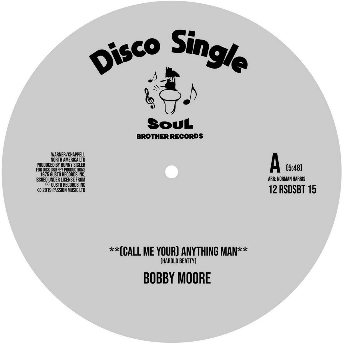 Bobby Moore / Sweet Music - (Call Me Your) Anything Man / I Get Lifted - 12" [RSD2020-AUG29]