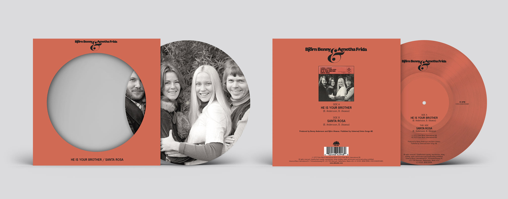 ABBA - He Is Your Brother / Santa Rosa - 7" - 50th Anniversary Picture Disc Vinyl