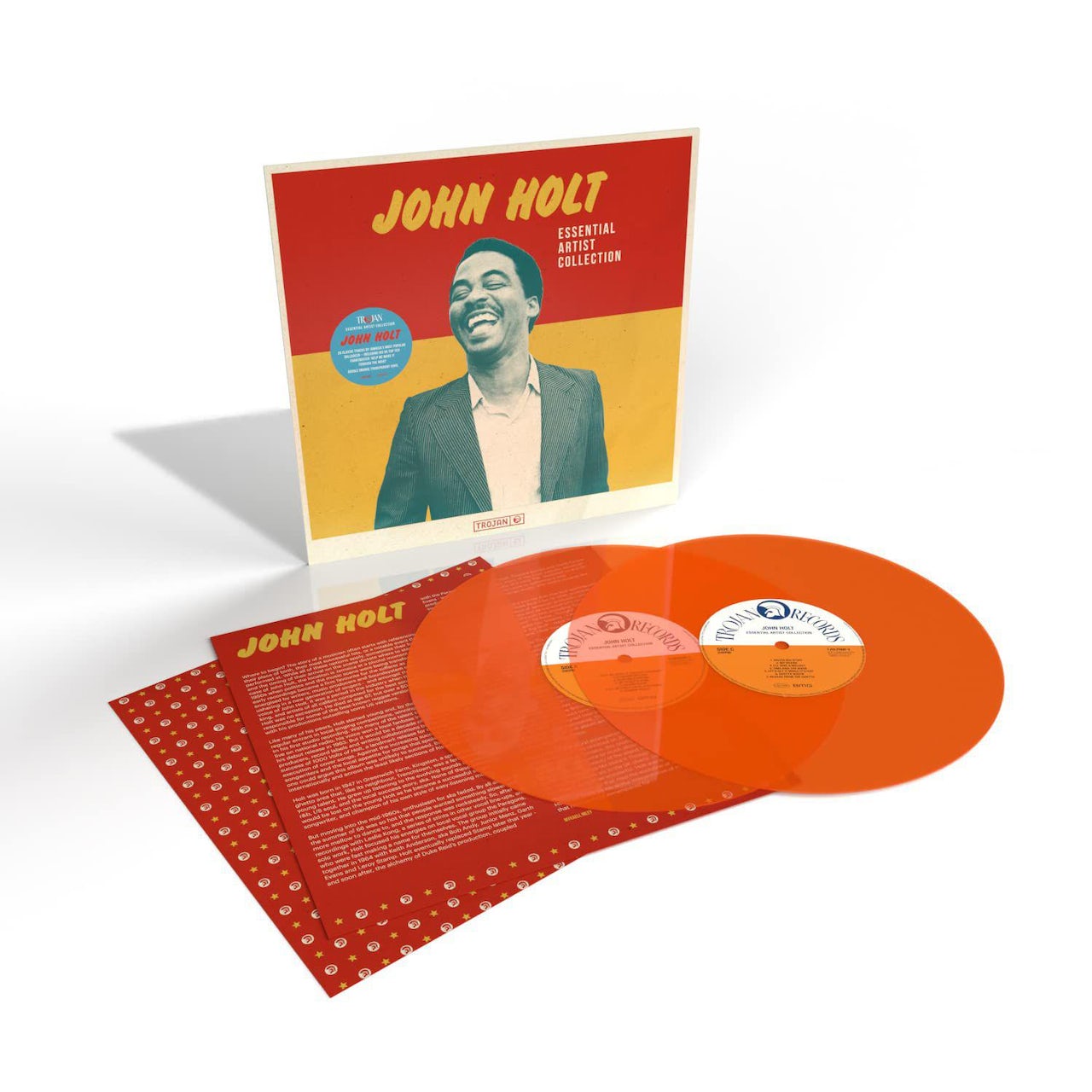 JOHN HOLT - Essential Artist Collection - 2LP - Gatefold Transparent Orange Vinyl