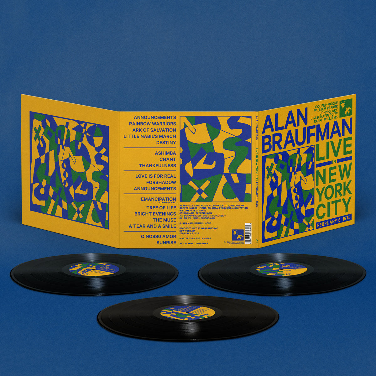 ALAN BRAUFMAN - Live in New York City, February 8, 1975 - 3LP - Vinyl