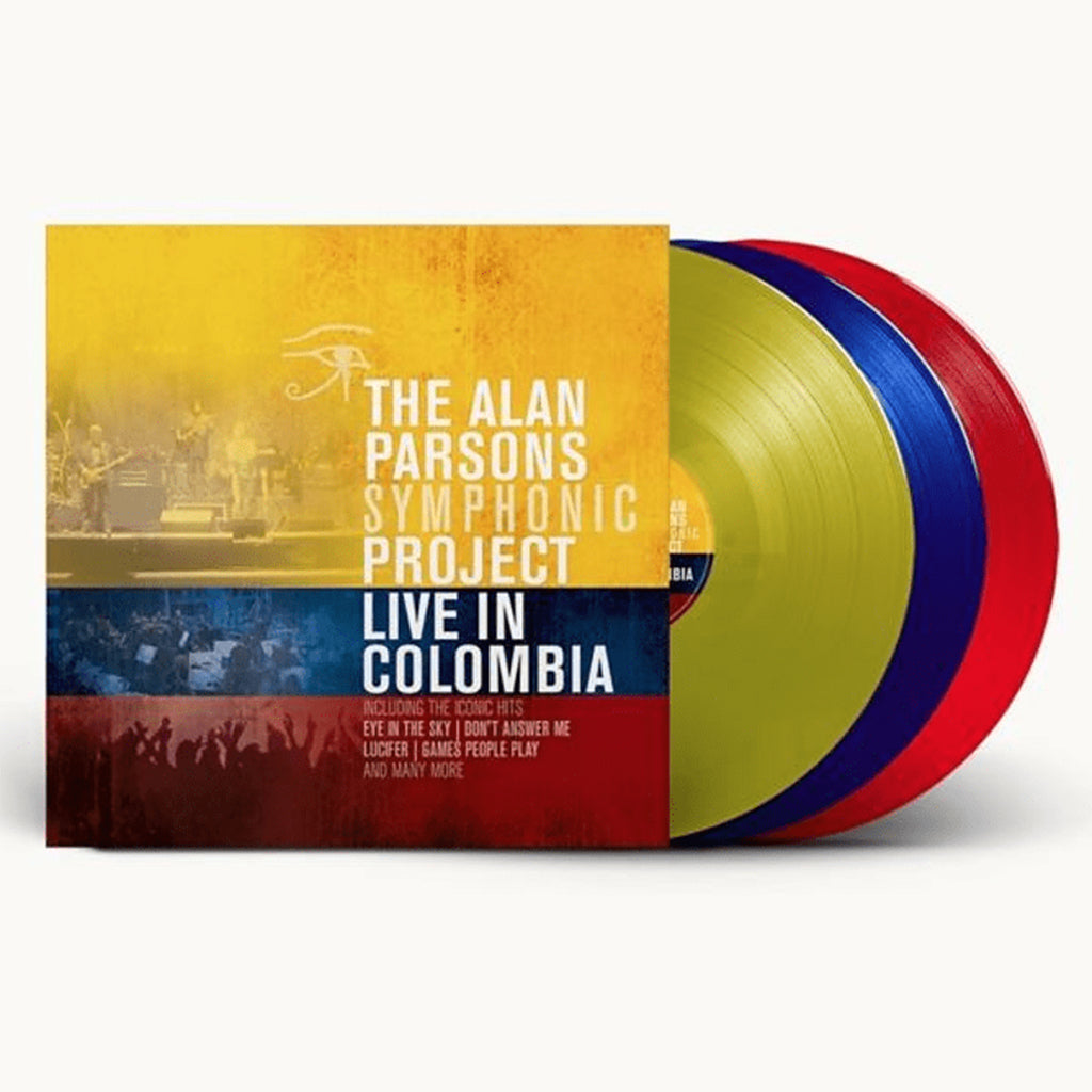 THE ALAN PARSONS SYMPHONIC PROJECT - Live In Colombia - 3LP - 180g Yellow / Blue / Red Vinyl