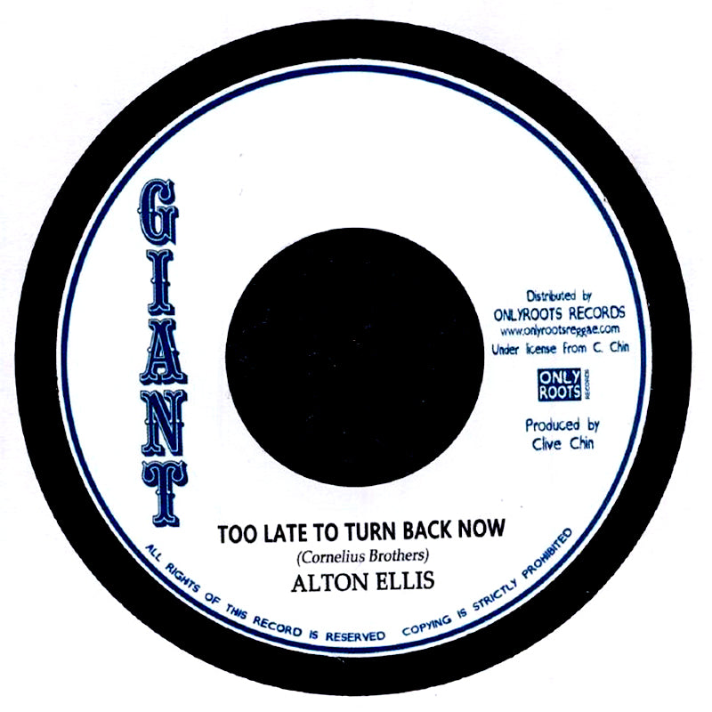 ALTON ELLIS / AUGUSTUS PABLO - Too Late To Turn Back Now / Too Late  - 7" - Vinyl