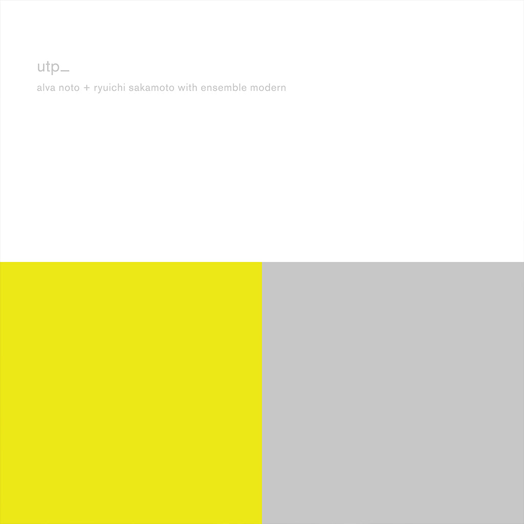 ALVA NOTO + RYUICHI SAKAMOTO WITH ENSEMBLE MODERN - Utp_ (remaster) - 2LP - Vinyl