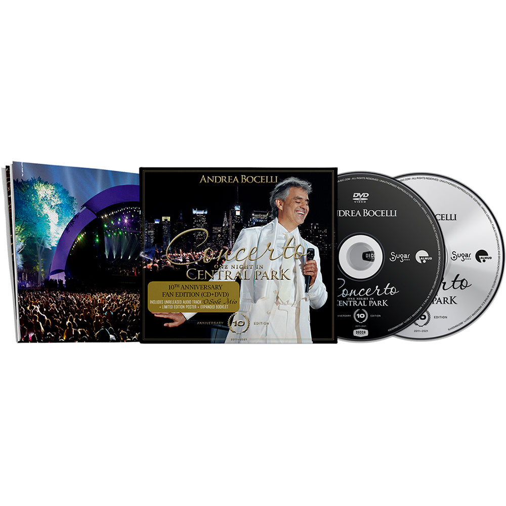 ANDREA BOCELLI - One Night In Central Park (10th Anniv. Remaster) - CD & DVD