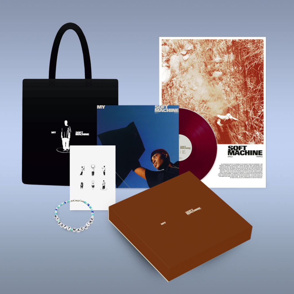 ARLO PARKS - My Soft Machine - LP - Deluxe Gatefold 180g Transparent Violet Vinyl Box Set w/ Totebag, Friendship Bracelet, A2 Poster & A5 Print
