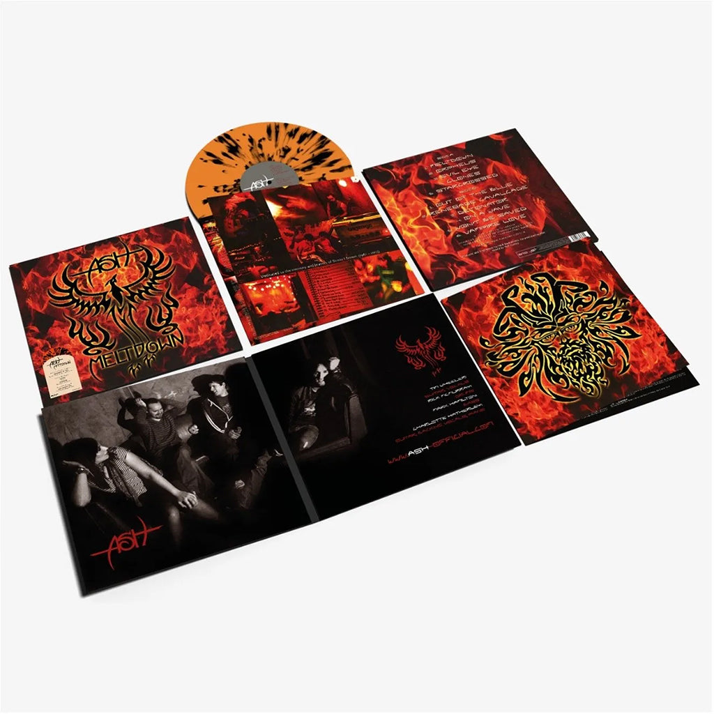 ASH - Meltdown (2022 Remaster) - LP - Deluxe Orange & Black Splatter Vinyl