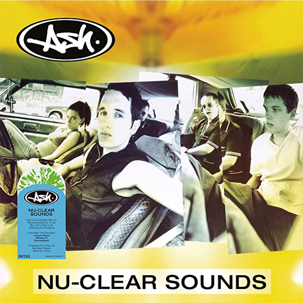 ASH - Nu-Clear Sounds - LP - Clear w/ Nu-Clear Green Splatter Vinyl