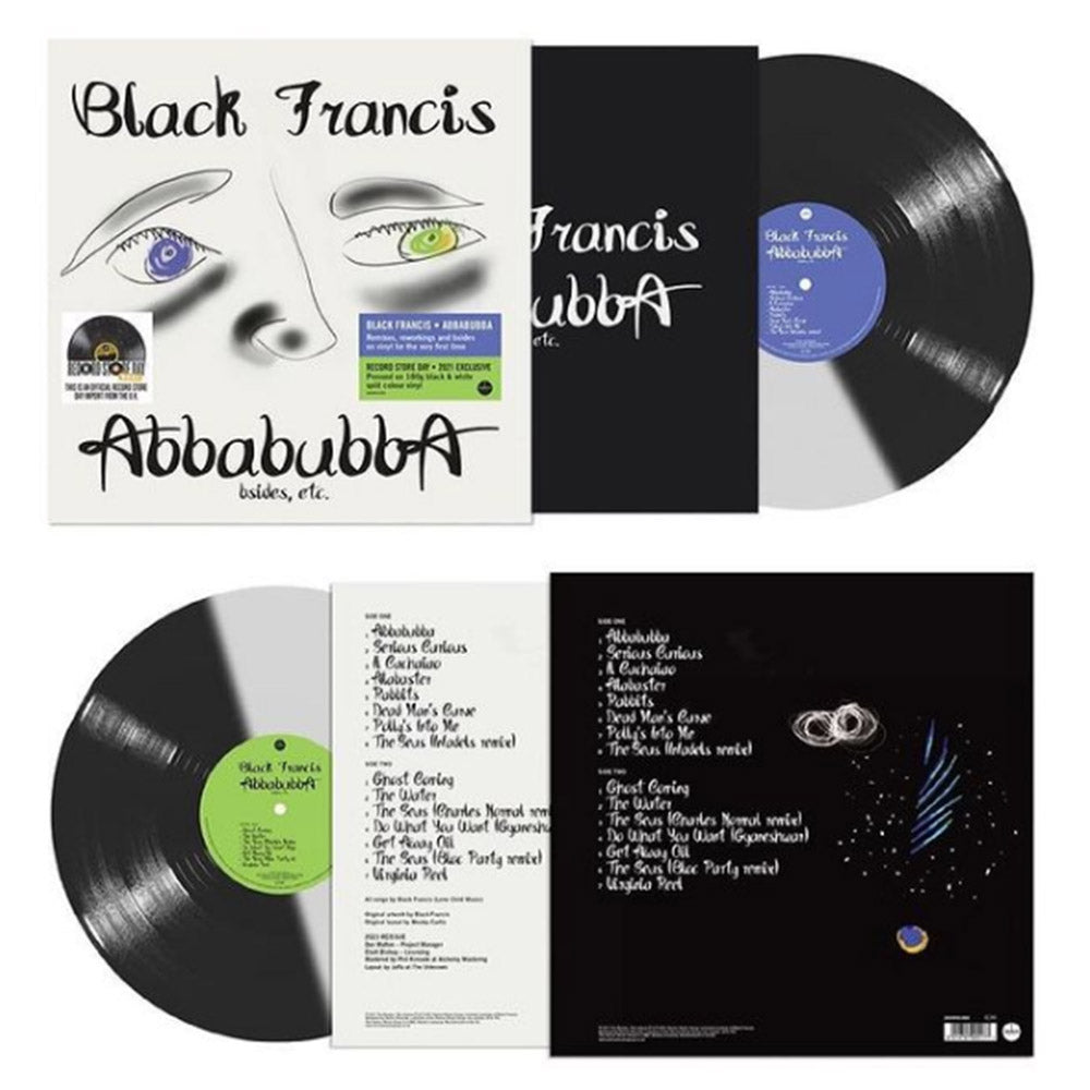 BLACK FRANCIS - Abbabubba - LP - 180g Black / White Split Vinyl [RSD2021-JUN12]