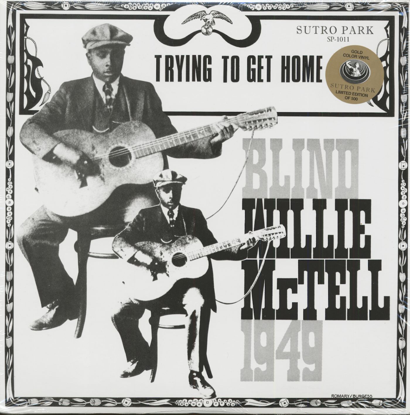 BLIND WILLIE MCTELL - Trying To Get Home - LP - Gold Vinyl