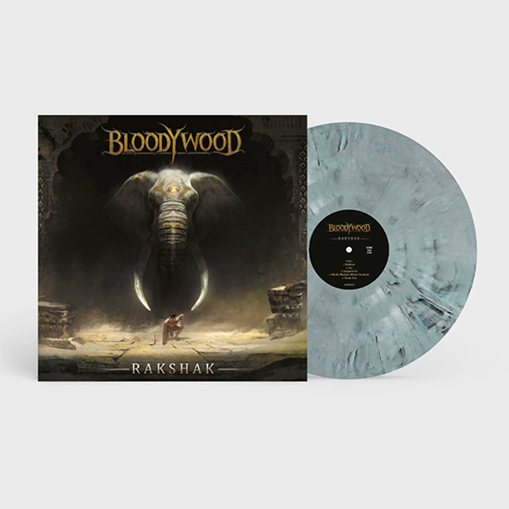 BLOODYWOOD - Rakshak - LP - White / Blue / Black Marbled Vinyl