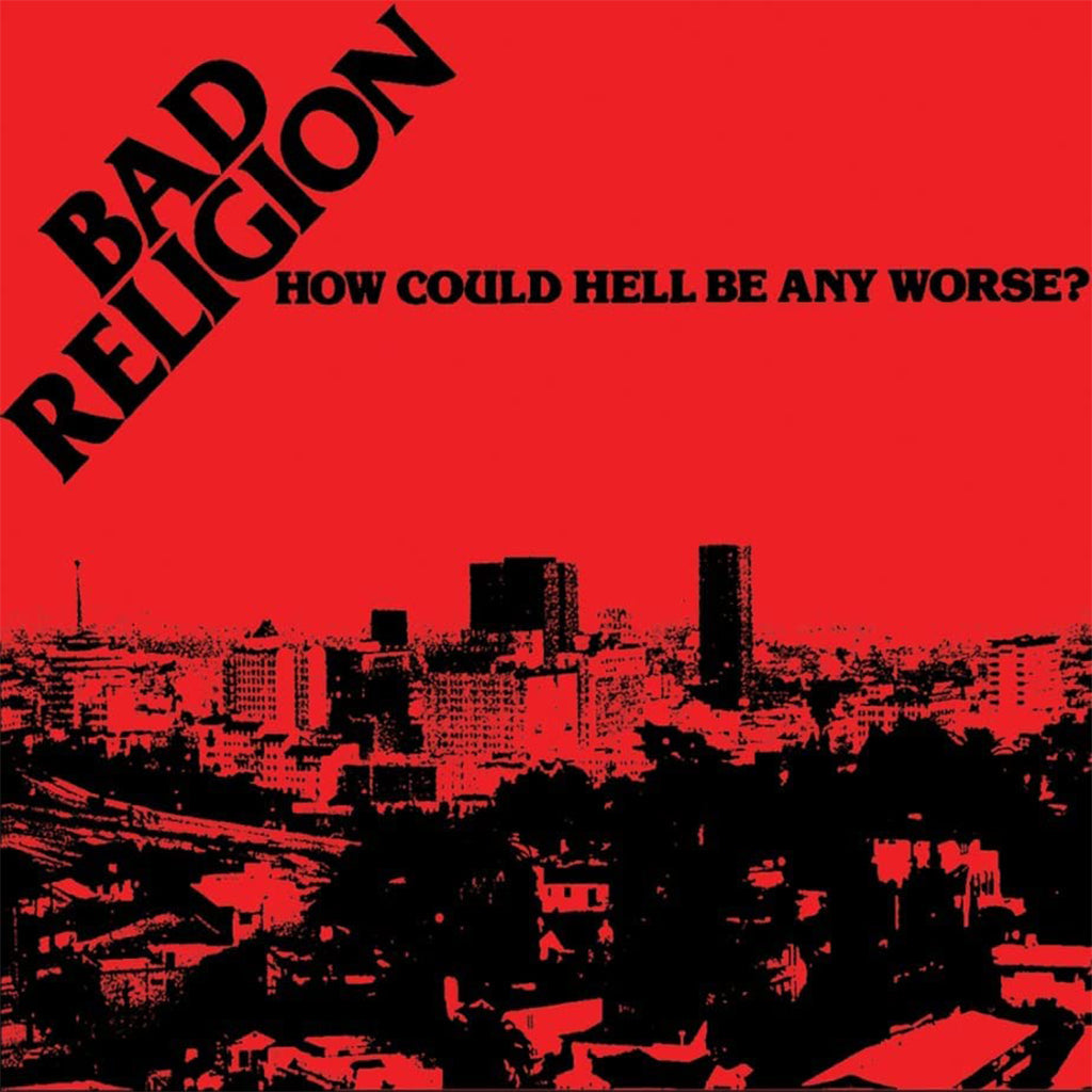 BAD RELIGION - How Could Hell Be Any Worse? - 40th Anniversary Edition - LP - Red Vinyl w/ Black Dots Vinyl