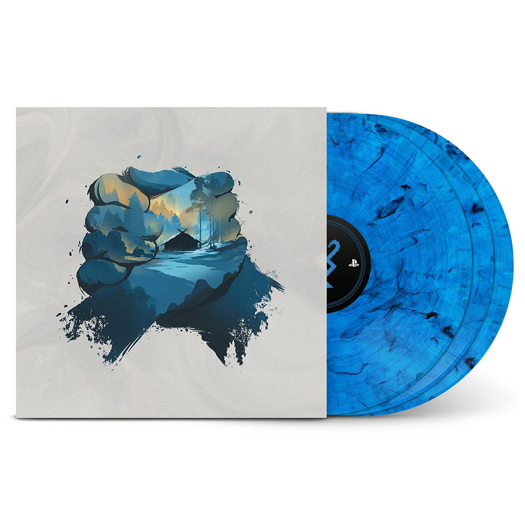 BEAR MCCREARY - God Of War: Ragnarok (Original Soundtrack w/ 2 Lithographs) - 3LP - Deluxe Tri-fold Blue Smoke Vinyl