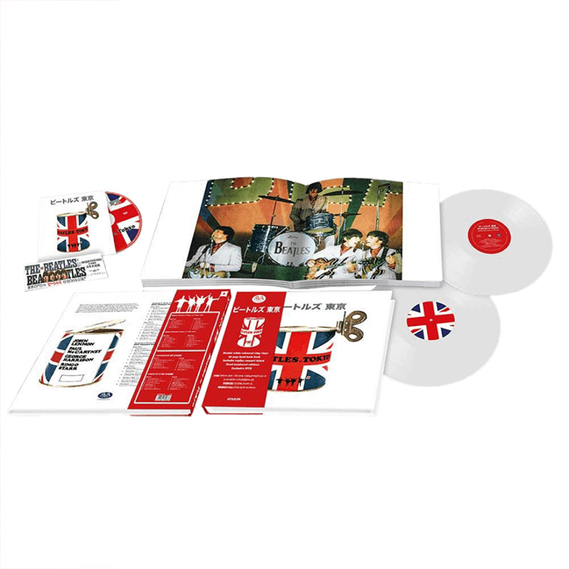 THE BEATLES - Beatles In Tokyo - 2 X 180g White Vinyl LP + Hardback Book, Replica Ticket & Interviews DVD - Deluxe Box Set