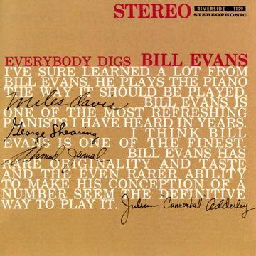 BILL EVANS TRIO - Everybody Digs Bill Evans - 1 LP [RSD 2024]