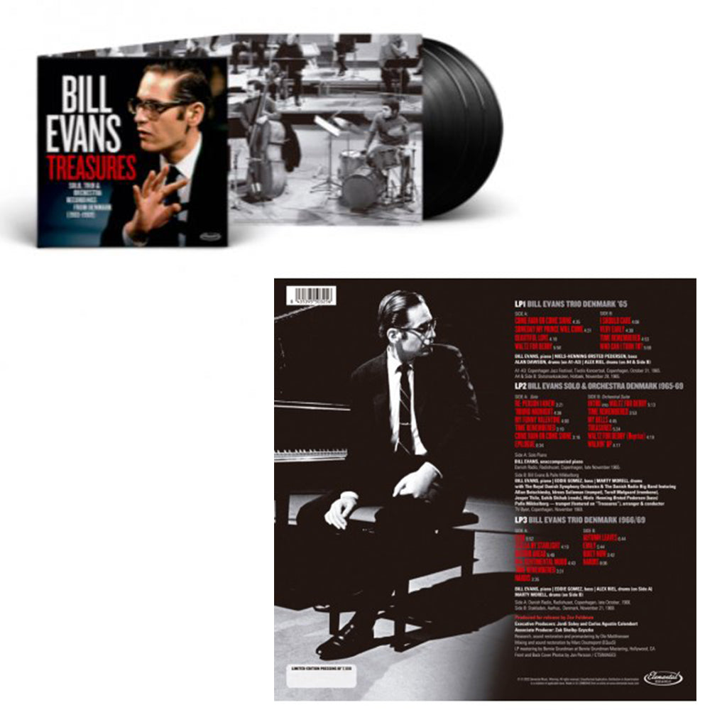 BILL EVANS - Treasures - Solo, Trio & Orchestral Recordings from Denmark (1965-69) - 3LP - Deluxe Triple Gatefold 180g Vinyl Set [RSD23]