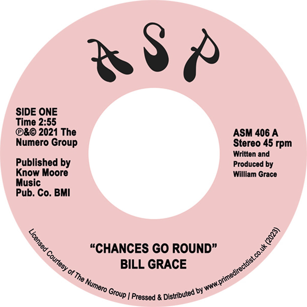 BILL GRACE - Chances Go Round / Lonely - 7" - Vinyl [RSD23]