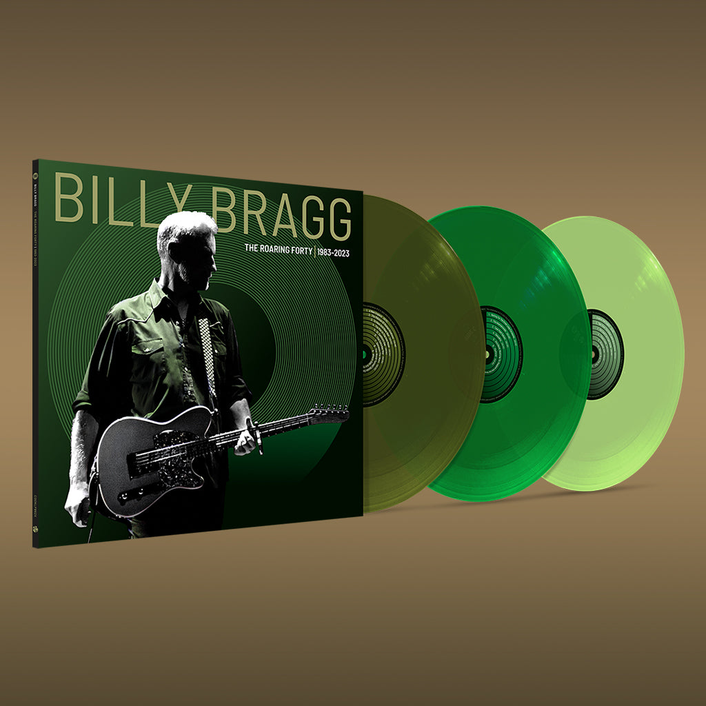 BILLY BRAGG - The Roaring Forty 1983-2023 [Deluxe Edition] - 3LP - 3 Shades Of Green Vinyl