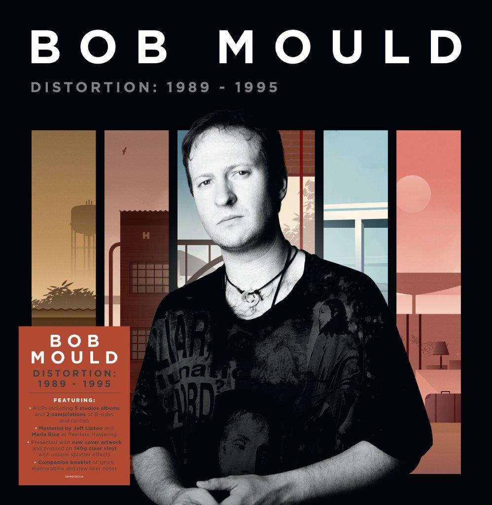 BOB MOULD - Distortion: 1989 to 1995 - 8LP - Limited Signed Boxset with Clear Splatter Vinyl