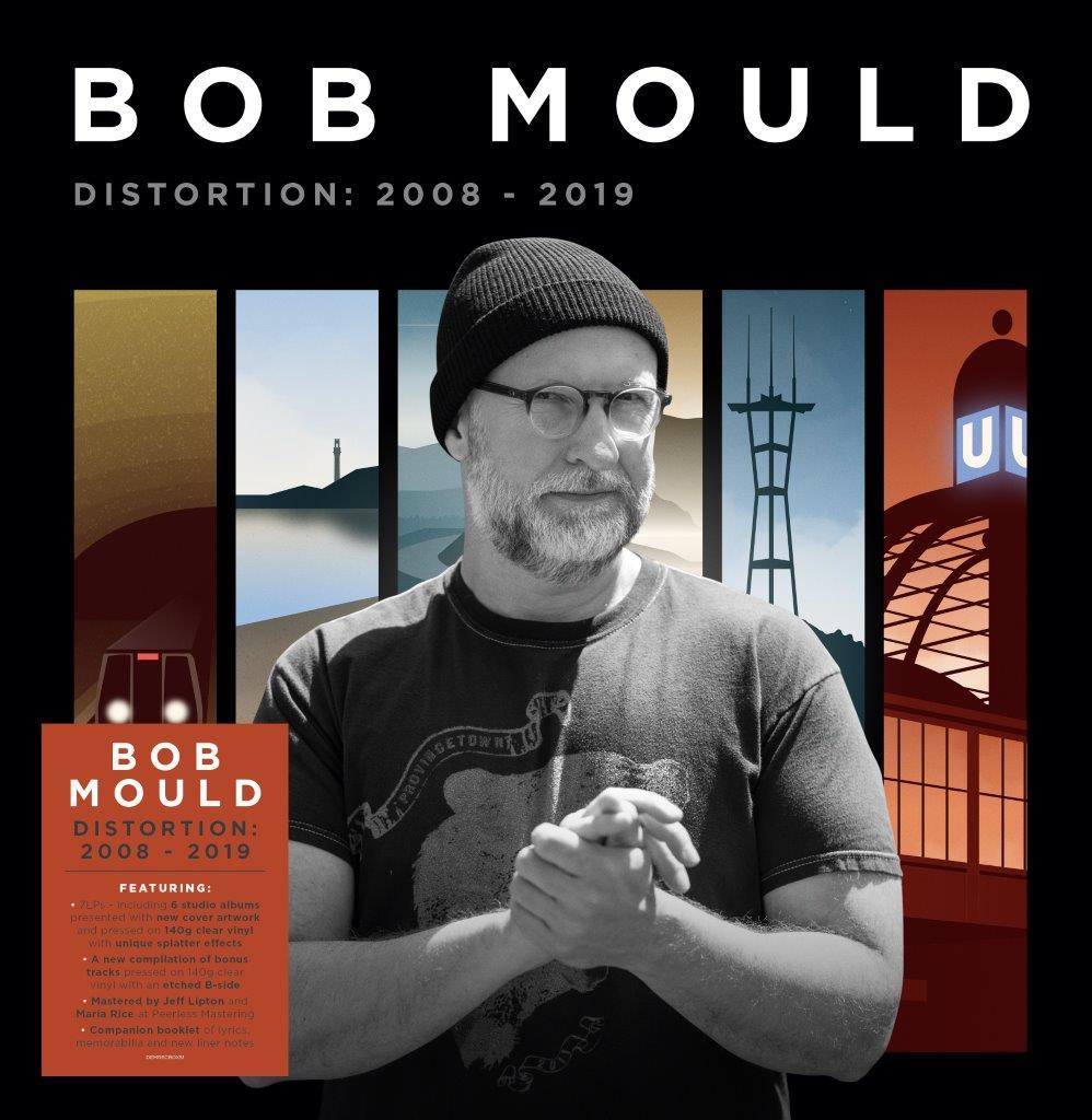 BOB MOULD - Distortion: 2008-2019 (Signed Indie Exclusive) - 7LP Boxset - Clear Splatter Vinyl
