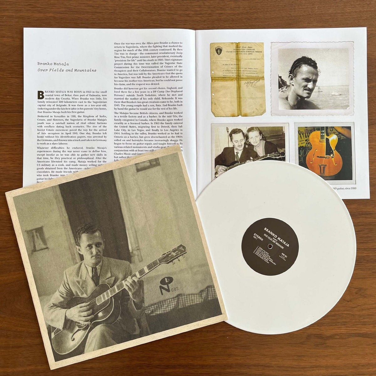 BRANKO MATAJA - Over Fields and Mountains - LP - White Blossom Vinyl