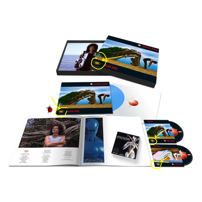BRIAN MAY - Another World - LP (Sky Blue Vinyl) / 2CD - Collector's Deluxe Edition Boxset