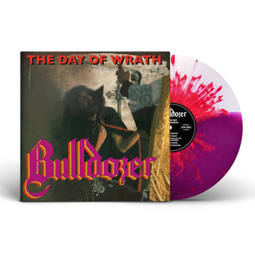 BULLDOZER - The Day Of Wrath (2022 Reissue) - LP - Half Purple, Half Clear w/ Red Splatter Vinyl