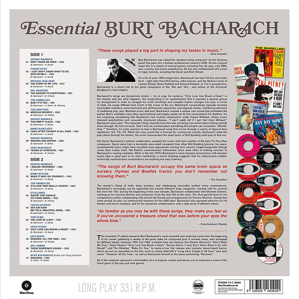 BURT BACHARACH Essential Burt Bacharach Celebrating 95 Years of Bu