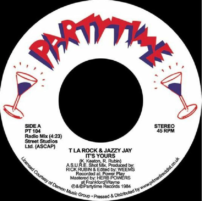 T LA ROCK & JAZZY JAY - It's Yours - 7" - Vinyl [RSD2020-SEPT26]