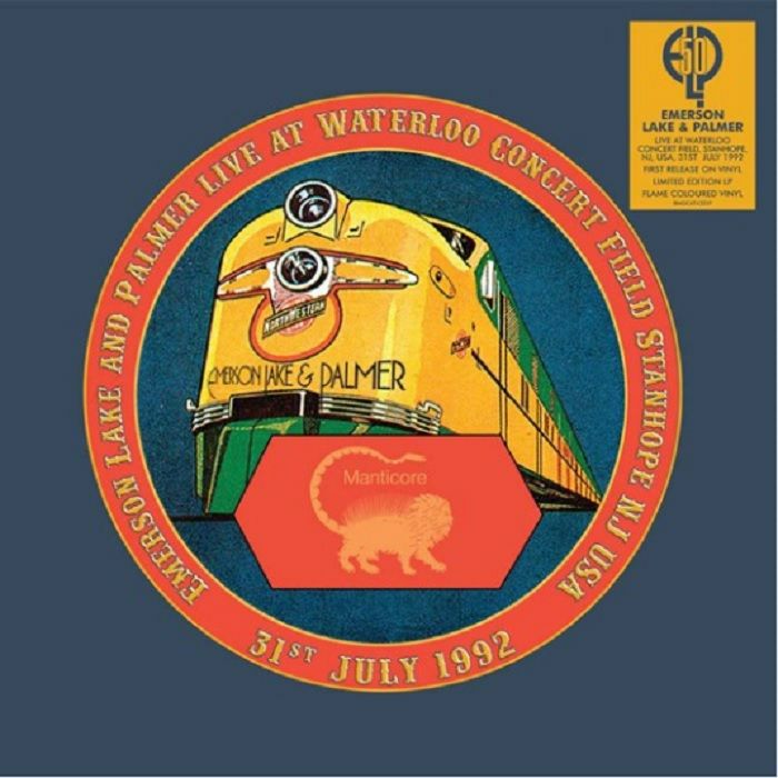 EMERSON LAKE AND PALMER - Live at Waterloo Concert Field, Stanhope, New Jersey 1992 - LP Limited Flame Coloured Vinyl [RSD2020-AUG29]